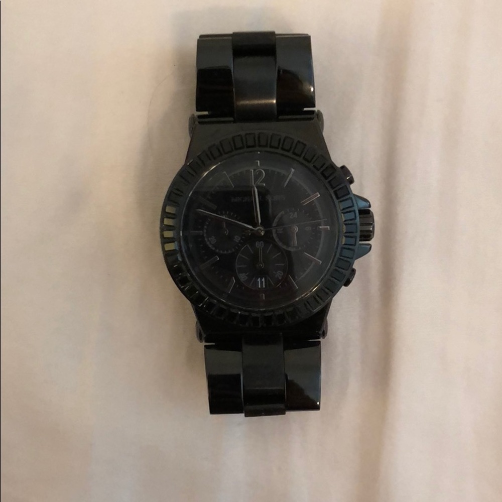 All black Micheal Kors watch